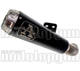 Tubo De Escape Con Homologación Acústica Pro-Race Nichrom Negro Acero - Arrow Special Parts Compatible Con Kawasaki Z 900 (2020-2024)