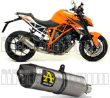 Tubo De Escape Con Homologación Acústica Race-Tech Titanio Carbono - Arrow Special Parts Compatible Con Ktm 1290 Superduke Gt (2017-2024)