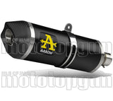 Tubo De Escape Con Homologación Acústica Race-Tech Aluminio Negro Carbono - Arrow Special Parts Compatible Con Ktm 790 Duke (2018-2020)