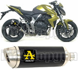 Tubo De Escape Con Homologación Acústica Thunder Aluminio Negro Acero - Arrow Special Parts Compatible Con Honda Cb 1000 R (2008-2017)