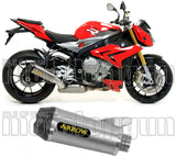 Tubo De Escape Con Homologación Acústica Works Titanio Carbono - Arrow Special Parts Compatible Con Bmw S 1000 R (2014-2016)