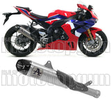 Tubo De Escape Con Homologación Acústica Works Titanio Carbono - Arrow Special Parts Compatible Con Honda Cbr 1000 Rr - R (2020-2023)