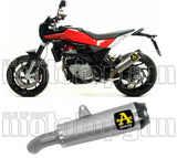 Tubo De Escape Con Homologación Acústica Works Titanio Carbono - Arrow Special Parts Compatible Con Husqvarna Nuda 900 (2012-2013)