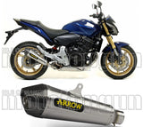 Tubo De Escape Con Homologación Acústica X-Kone Nichrom Carbono - Arrow Special Parts Compatible Con Honda Cb 600 F Hornet (2007-2013)