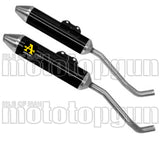 Escape Doble Con Homologación Acústica Thunder Aluminio Negro Acero - Arrow Special Parts Compatible Con Yamaha Xt 660 R (2004-2016)