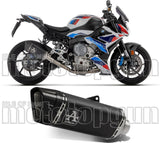 Tubo De Escape Con Homologación Acústica Pista Titanio Negro Carbono - Arrow Special Parts Compatible Con Bmw S 1000 Rr (2019-2024)