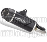 Tubo De Escape Con Homologación Acústica Indy-Race Evo Aluminio Negro Acero - Arrow Special Parts Compatible Con Honda Cb 750 Hornet (2023-2024)