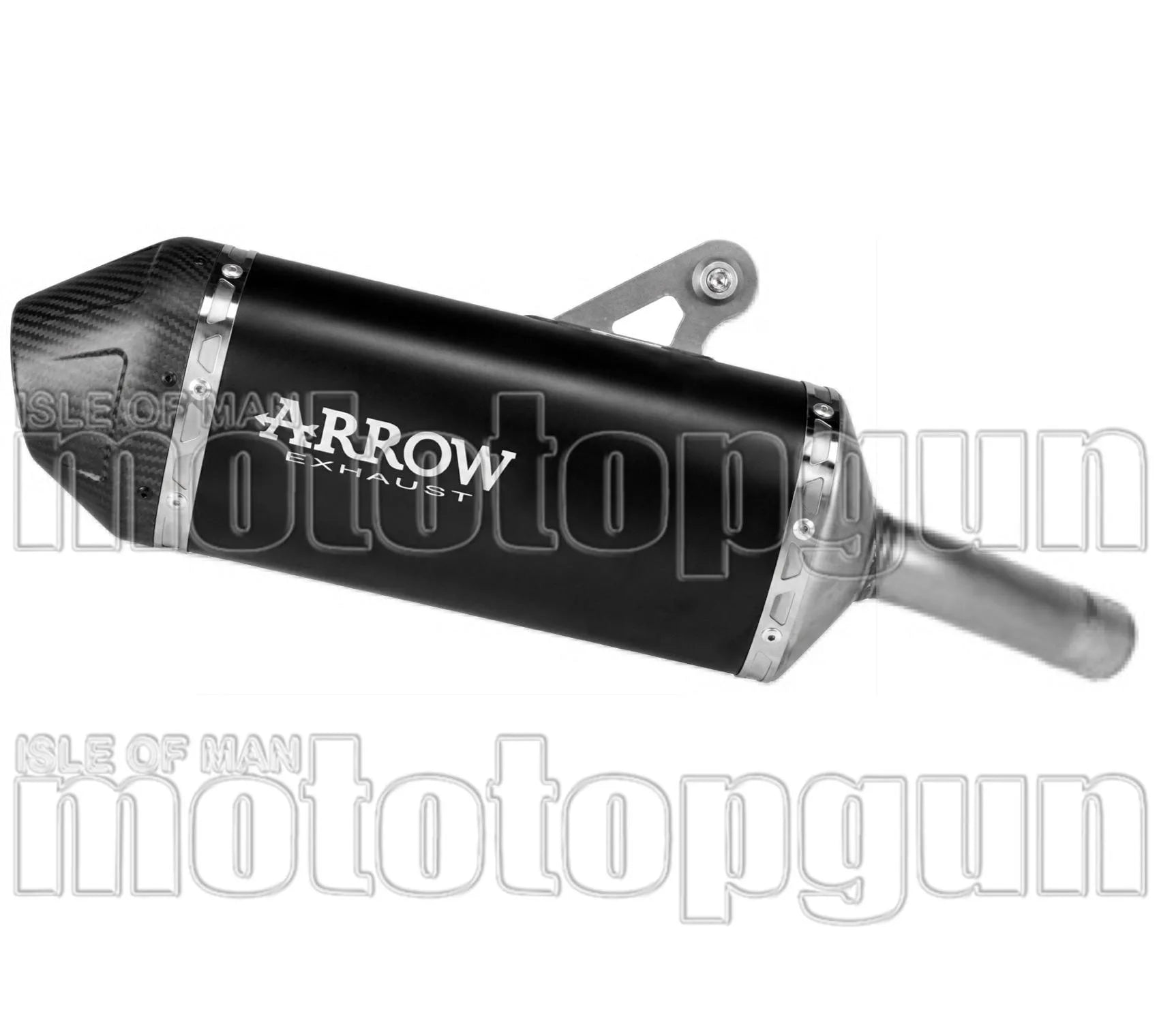 Tubo De Escape Con Homologación Acústica Explorer Aluminio Negro Fondo Carby - Arrow Special Parts Compatible Con Kawasaki Kle 500 (2026)