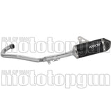 Sistema De Escape Completo Sin Catalizador Y Con Homologación Acústica Explorer Aluminio Negro Fondo Carby - Arrow Special Parts Compatible Con Ktm 690 Enduro R (2025-2026)
