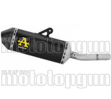 Tubo De Escape Con Homologación Acústica Explorer Aluminio Negro Fondo Carby - Arrow Special Parts Compatible Con Yamaha Ténéré 700 (2025-2026)