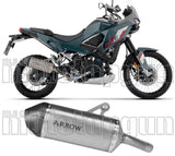 Tubo De Escape Con Homologación Acústica Explorer Titanio Fondo Carby - Arrow Special Parts Compatible Con Kawasaki Kle 500 (2026)