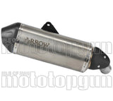 Tubo De Escape Con Homologación Acústica Explorer Titanio Fondo Carby - Arrow Special Parts Compatible Con Suzuki V-Strom 1050 (2025-2026)