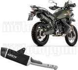 Tubo De Escape Con Homologación Acústica Indy-Race Evo Cuerpo De Aluminio Negro Y Tapa De Carbono - Arrow Special Parts Compatible Con Cfmoto 1000 Mt-X (2026)