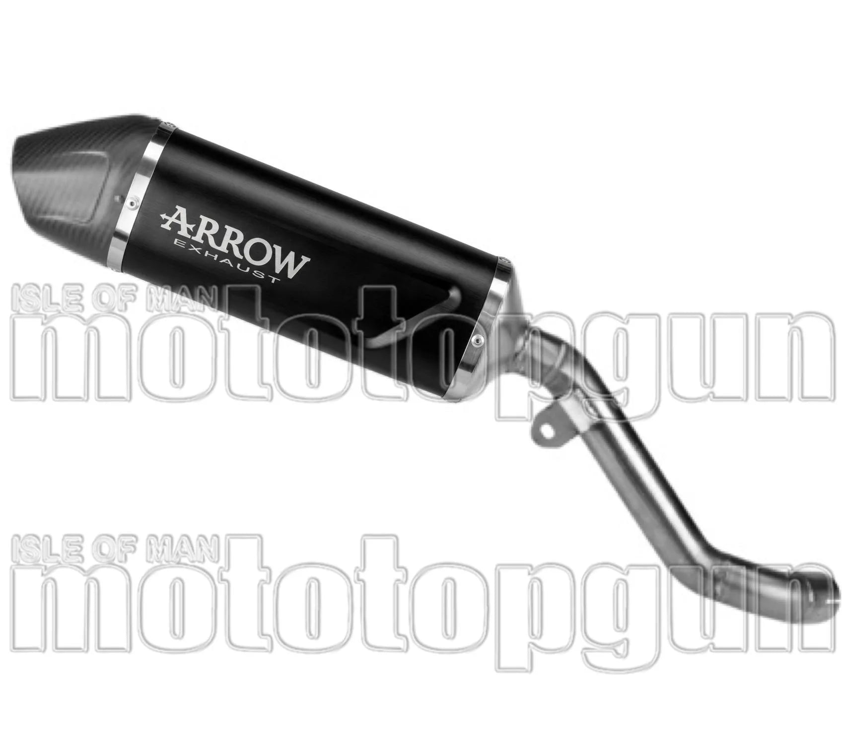 Tubo De Escape Sin Homologación Acústica Indy-Race Evo Aluminio Negro Fondo Carby - Arrow Special Parts Compatible Con Kawasaki Kle 500 (2026)