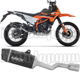 Tubo De Escape Con Homologación Acústica Indy-Race Evo Aluminio Negro Fondo Carby - Arrow Special Parts Compatible Con Ktm 125 Smc-R (2025-2026)