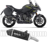Exhaust Tip With Noise Certification Indy Race Evo Black Aluminium Carby End Cap - Arrow Special Parts Compatible With Triumph Tiger 800 Sport (2025-2026)
