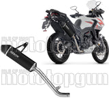 Tubo De Escape Con Homologación Acústica Indy-Race Evo Aluminio Negro Fondo Carby - Arrow Special Parts Compatible Con Zontes Zt 703 F (2025-2026)