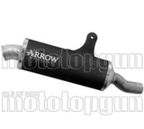 Tubo De Escape Con Homologación Acústica Indy Race Aluminio Negro - Arrow Special Parts Compatible Con Benelli Trk 702 - X (2025-2026)