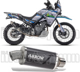 Tubo De Escape Con Homologación Acústica Indy-Race Evo Aluminio Negro - Arrow Special Parts Compatible Con Cfmoto 450 Mt (2024)