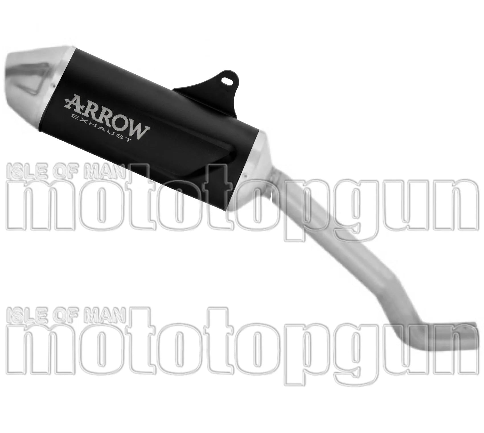 Tubo De Escape Con Homologación Acústica Indy Race Evo Aluminio Negro Fondo Acero - Arrow Special Parts Compatible Con Morbidelli T502X (2026)
