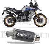 Tubo De Escape Con Homologación Acústica Indy-Race Evo Aluminio Negro - Arrow Special Parts Compatible Con Voge Valico 900 Dsx (2024)