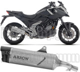 Tubo De Escape Con Homologación Acústica Indy-Race Evo Titanio Fondo Carby - Arrow Special Parts Compatible Con Honda Nc 750 X (2025-2026)