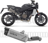 Tubo De Escape Con Homologación Acústica Indy-Race Evo Titanio Carbono - Arrow Special Parts Compatible Con Husqvarna Svartpilen 801 (2024-2025)