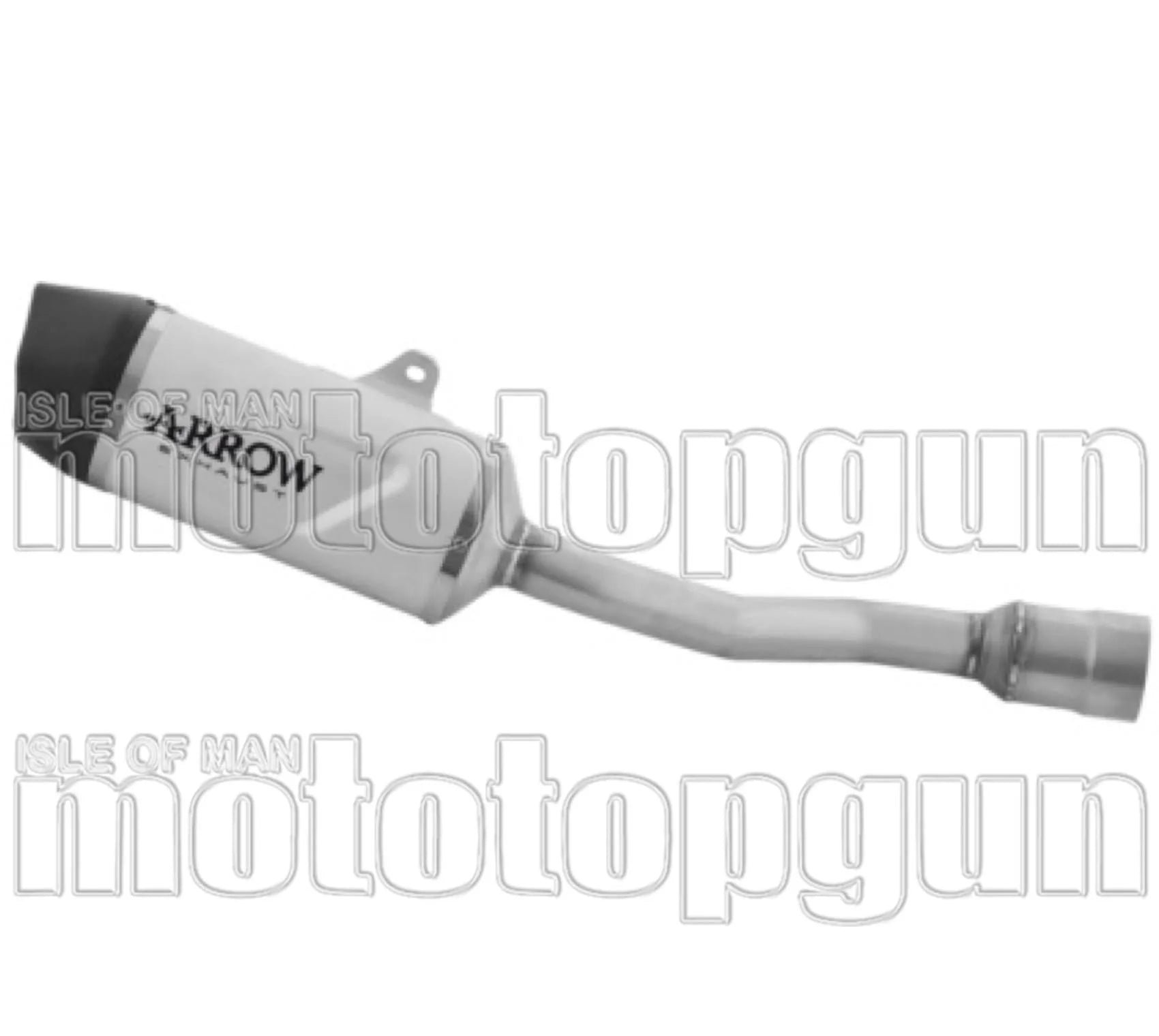 Tubo De Escape Con Homologación Acústica Titanio Fondo Carby - Arrow Special Parts Compatible Con Ktm 390 Enduro R (2025-2026)