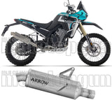 Tubo De Escape Con Homologación Acústica Indy-Race Evo Titanio - Arrow Special Parts Compatible Con Kove Moto 800 X Pro (2025-2026)