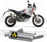 Tubo De Escape Con Homologación Acústica Indy-Race Aluminio Acero - Arrow Special Parts Compatible Con Ducati Desert-X 950 (2022-2025)