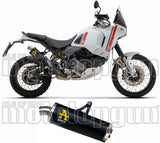 Tubo De Escape Con Homologación Acústica Indy-Race Aluminio Negro Acero - Arrow Special Parts Compatible Con Ducati Desert-X 950 (2022-2025)