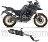 Tubo De Escape Con Homologación Acústica Indy-Race Aluminio Negro Fondo Carby - Arrow Special Parts Compatible Con Voge Valico 525 Dsx (2025-2026)