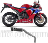 Tubo De Escape Con Homologación Acústica Indy-Race Aluminio Negro Carbono - Arrow Special Parts Compatible Con Honda Cbr 600 Rr (2024-2026)