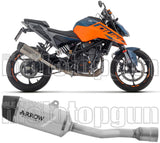 Tubo De Escape Con Homologación Acústica Indy-Race Titanio Carbono - Arrow Special Parts Compatible Con Ktm 125 Duke (2024-2026)