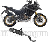 Tubo De Escape Con Homologación Acústica Indy-Race Aluminio Negro Fondo Carby - Arrow Special Parts Compatible Con Voge Valico 625 Dsx (2025-2026)