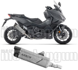 Tubo De Escape Con Homologación Acústica Indy-Race Evo Titanio Fondo Carby - Arrow Special Parts Compatible Con Honda Forza 750 (2025-2026)