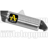 Tubo De Escape Con Homologación Acústica Maxi Race-Tech Aluminio Carbono - Arrow Special Parts Compatible Con Suzuki V-Strom 1000 (2017-2020)