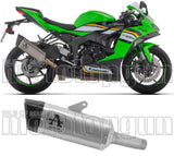 Tubo De Escape Con Homologación Acústica Pista Titanio Carbono - Arrow Special Parts Compatible Con Kawasaki Zx 6R 636 (2024-2026)