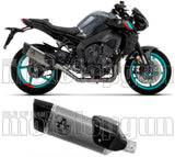 Tubo De Escape Sin Catalizador Y Con Homologación Acústica Pista Titanio Carbono - Arrow Special Parts Compatible Con Yamaha Mt-10 (2022-2024)