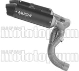 Tubo De Escape Con Homologación Acústica Titanio Negro - Arrow Special Parts Compatible Con Ducati Panigale V2 - S (2025-2026)