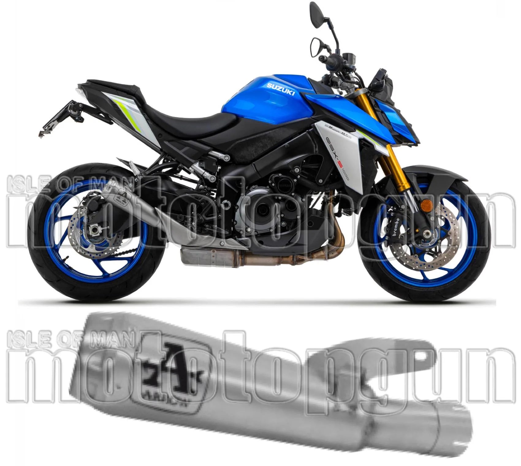 Tubo De Escape Con Homologación Acústica Pro-Race Titanio Titanio - Arrow Special Parts Compatible Con Suzuki Gsx-S 1000 Gt (2021-2024)