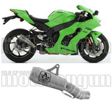 Tubo De Escape Sin Catalizador Y Con Homologación Acústica Pro-Race Titanio Titanio - Arrow Special Parts Compatible Con Kawasaki Zx-10R (2021-2024)
