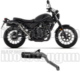 Tubo De Escape Con Homologación Acústica Rebel Aluminio Negro Aluminio Negro - Arrow Special Parts Compatible Con Honda Cl 500 (2023-2024)