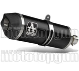 Tubo De Escape Sin Catalizador Y Con Homologación Acústica Race-Tech Aluminio Negro Carbono - Arrow Special Parts Compatible Con Honda Forza 350 (2021-2024)