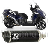 Tubo De Escape Con Catalizador Y Homologación Acústica Urban Aluminio Negro Carbono - Arrow Special Parts Compatible Con Peugeot Metropolis 400 (2017-2021)