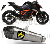 Tubo De Escape Con Homologación Acústica X-Kone Titanio Carbono - Arrow Special Parts Compatible Con Ktm 1290 Superduke R (2020-2023)