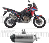 Tubo De Escape Con Homologación Acústica Sonora Titanio Carbono - Arrow Special Parts Compatible Con Honda Crf 1100 L Africa Twin (2024-2026)