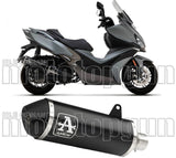 Tubo De Escape Con Catalizador Y Homologación Acústica Urban Aluminio Negro Aluminio Negro - Arrow Special Parts Compatible Con Kymco Xciting 400 I S (2021-2024)