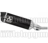 Catalytic Exhaust Tip With Sound Certification Urban Black Aluminium Carbon - Arrow Special Parts Compatible With Yamaha Tricity 300 (2021-2024)