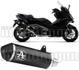 Tubo De Escape Con Catalizador Y Homologación Acústica Urban Aluminio Negro Acero - Arrow Special Parts Compatible Con Kymco Ak 550 (2021-2026)